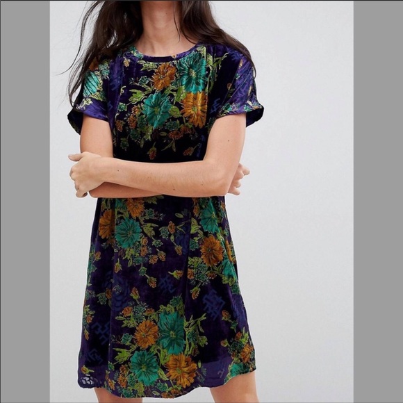 Glamorous Dresses & Skirts - Glamorous Tall burnout velvet tee shirt dress